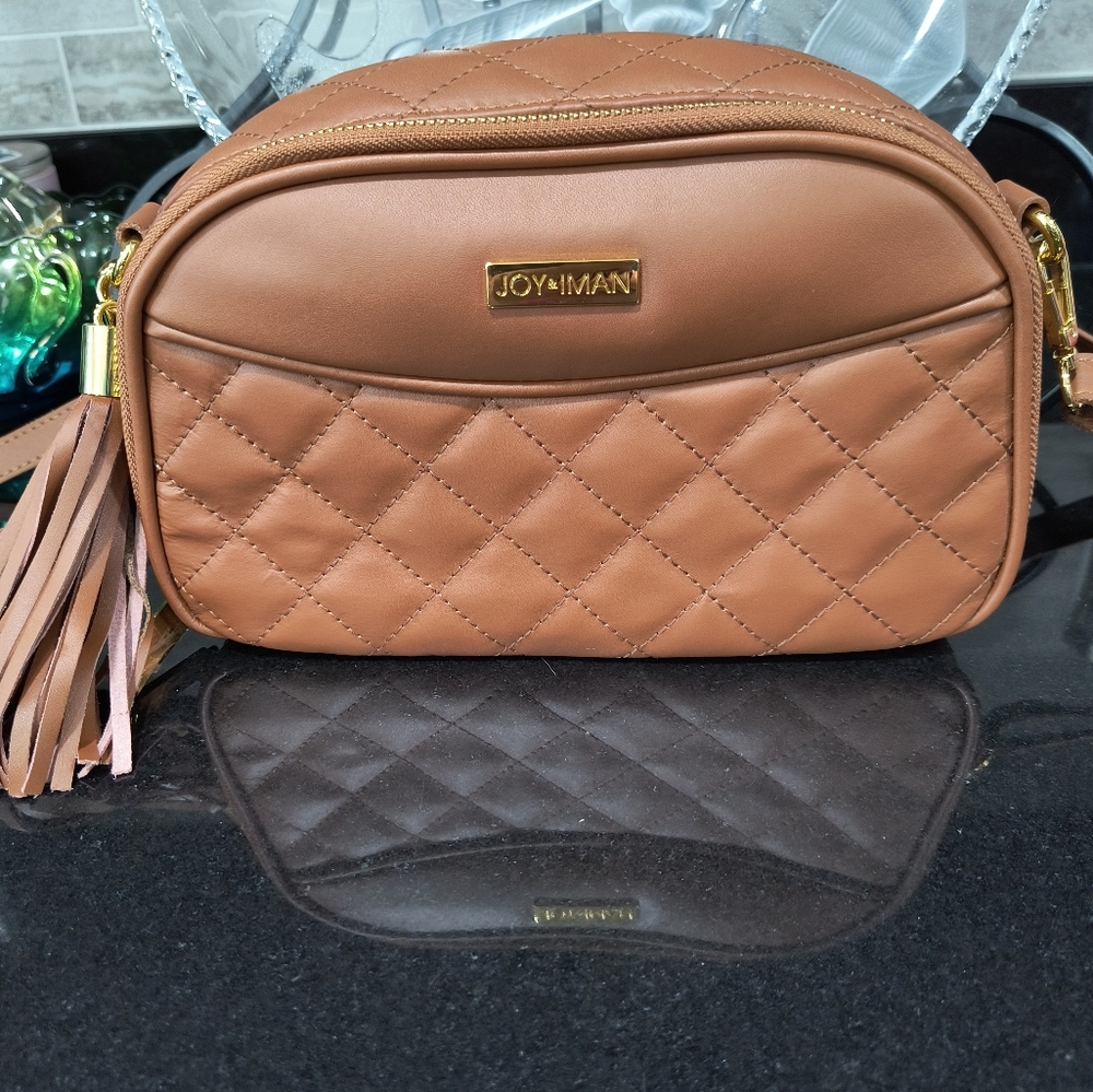 Joy & Iman Genuine Leather Crossbody Bag.